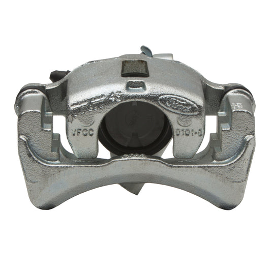 Silver zinc coated DFC 05-14 Ford Mustang rear OE brake caliper, premium DFC rear brake caliper for Mustang models.
