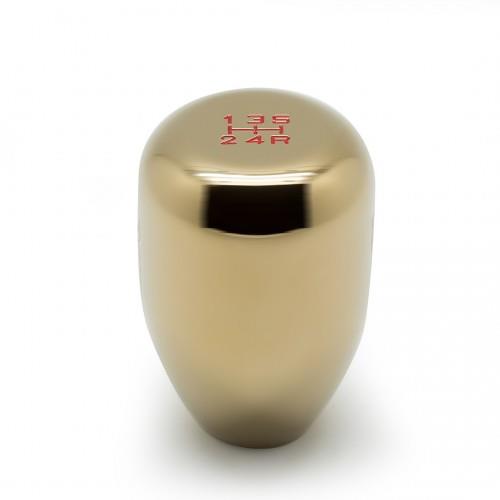 BLOX Racing Limited Series electric blue 5-speed billet shift knob with 10x1.25mm threading for car gear shifter.