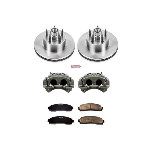 PowerStop OE front brake rotors and caliper kit for 2010-2011 Ford Ranger, automotive brake upgrade components