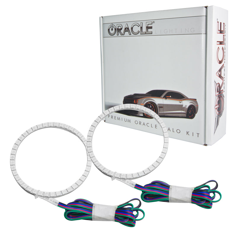 Oracle Lighting Smart ForTwo 08-13 Halo Kit ColorSHIFT headlights with customizable LED rings and modern design.