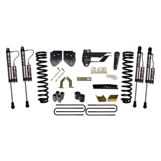 Skyjacker 6INKIT lift kit installed on a 2017 Ford F350 4WD with diesel engine, featuring upgraded suspension components.