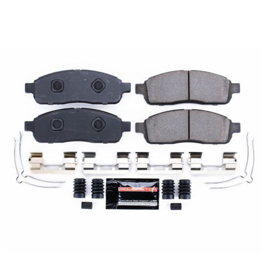 PowerStop Z23 Evolution Sport brake pads with hardware for 2009 Ford F-150 front brake system, performance replacement part