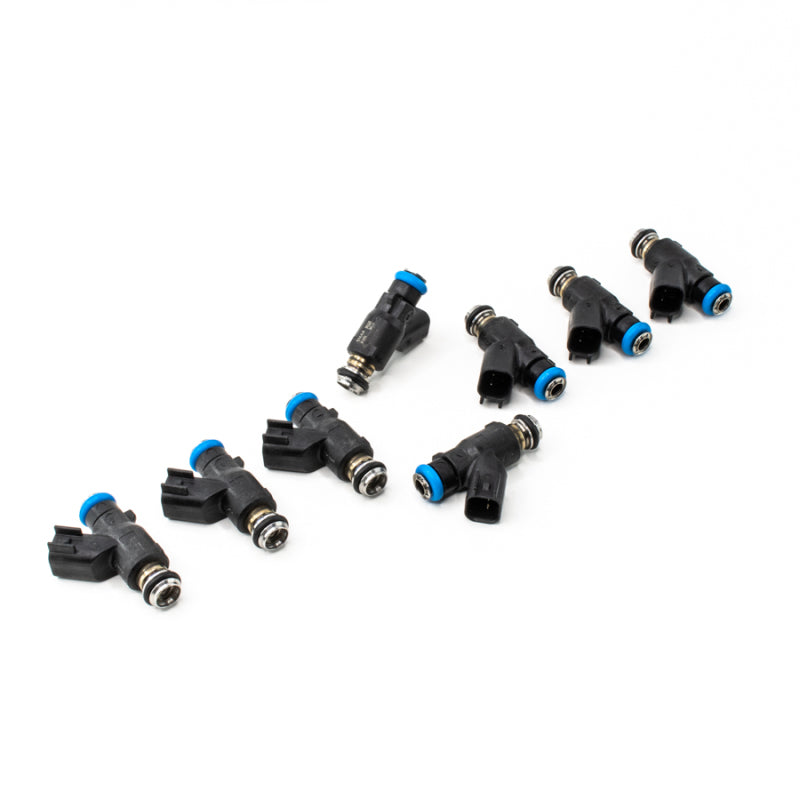 DeatschWerks 07-13 Vortec V8 fuel injector set with eight 56lb/hr injectors for 4.8L, 5.3L, 6.0L, 6.2L engines.