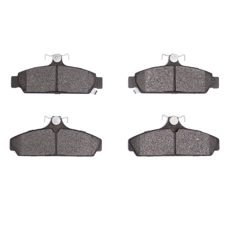 R1 Concepts OE front brake pads for 1984-1987 Chevrolet Corvette R1 Optimum OE brake pads, showing new brake pad set with metal backing