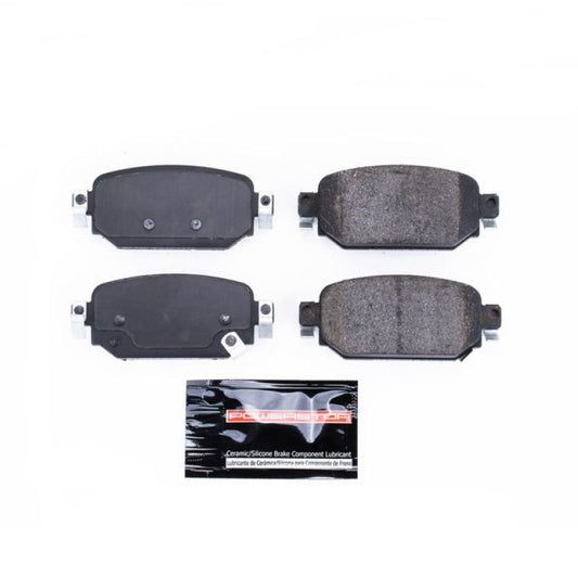 PowerStop Mazda 3 rear Z23 Evolution Sport brake pads with hardware for 2017-2018 Mazda 3 performance braking system.