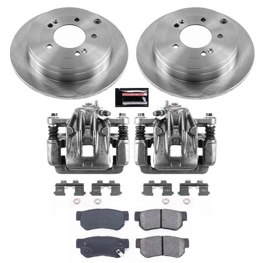 PowerStop rear OE brake kit with calipers for Hyundai Azera 2006-2009, includes brake rotors and calipers for reliable stopping power.