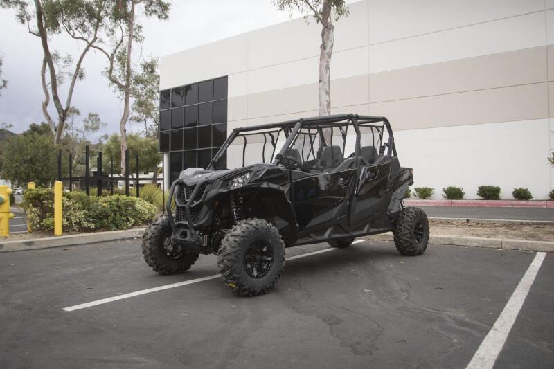 Pair of PRP Seats mesh window doors for Can-Am Maverick Sport/Trail 2018+ off-road vehicle, featuring durable mesh for ventilation.
