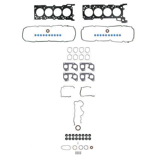 Fel-Pro Ford F-250 Super Duty HS 26682 PT PermaTorque engine cylinder head gasket set, showing multiple gaskets and components.