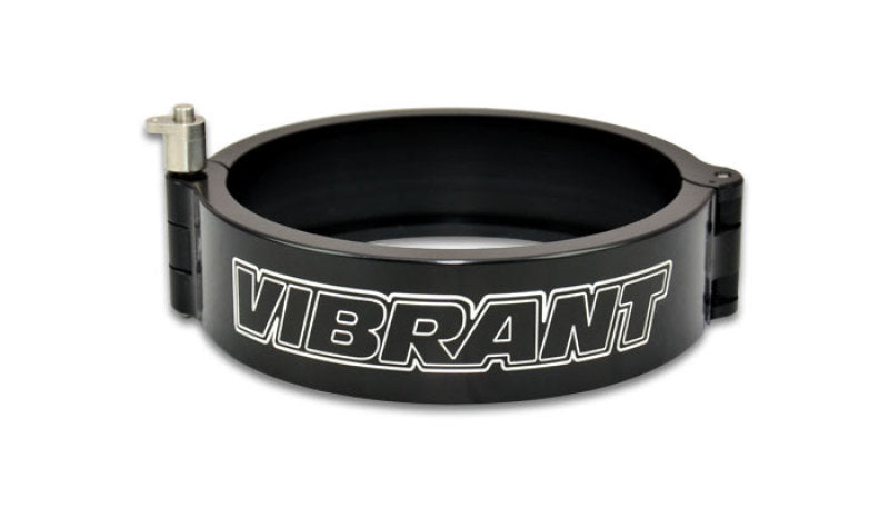 Vibrant black 3.5-inch HD quick release clamp with pin, anodized finish, showcasing durable metal construction and secure grip