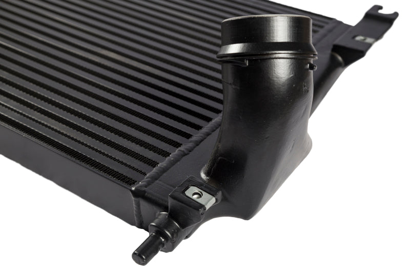 CSF Chevrolet Silverado 6.6L Turbo Diesel Charge-Air-Cooler intercooler, front view showing core and piping for improved cooling.