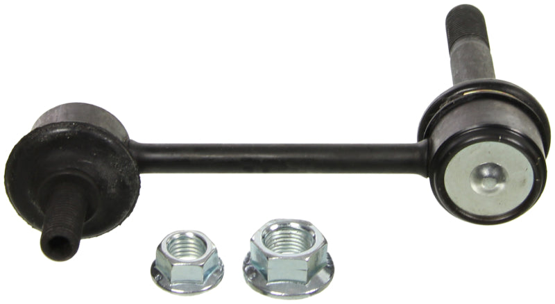 Moog front sway bar endlink for Lexus IS300 (2001-2005), automotive suspension part showing metal link and mounting points