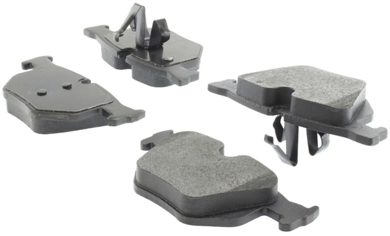 StopTech Street Touring rear brake pads for BMW 330 Series E90, OE style, designed for reliable stopping performance.