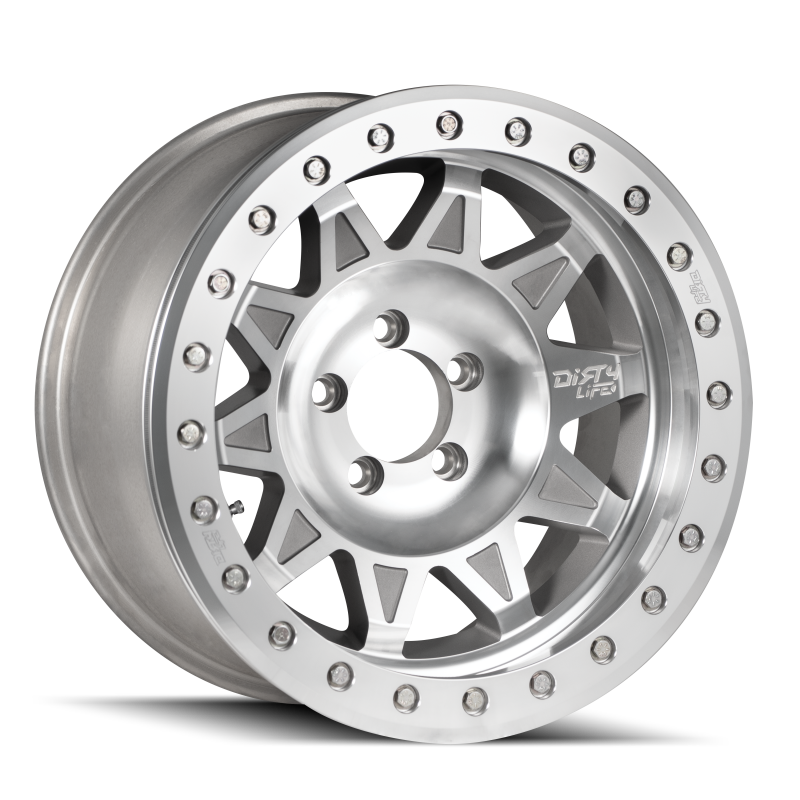 Dirty Life 9302 Roadkill cast wheel, 17x9 inches, black with machined face, -38mm offset, 71.5mm hub bore, rugged off-road style