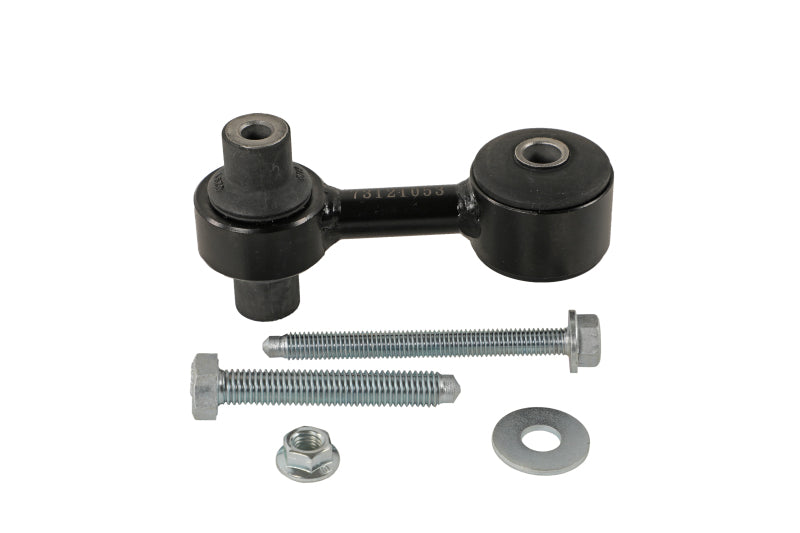 Moog rear sway bar endlink for 2018-2019 Volkswagen Atlas, vehicle suspension component, with metal and rubber parts visible