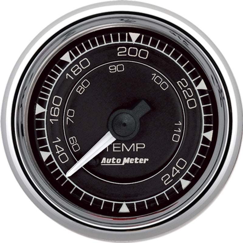 Autometer Chrono 2-1/16in 240 Degree Temperature Mechanical Gauge - Chrome