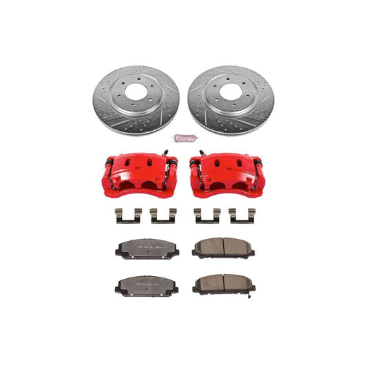 PowerStop Z36 brake kit for 2008-2010 Nissan Titan front truck and tow performance brake system with calipers