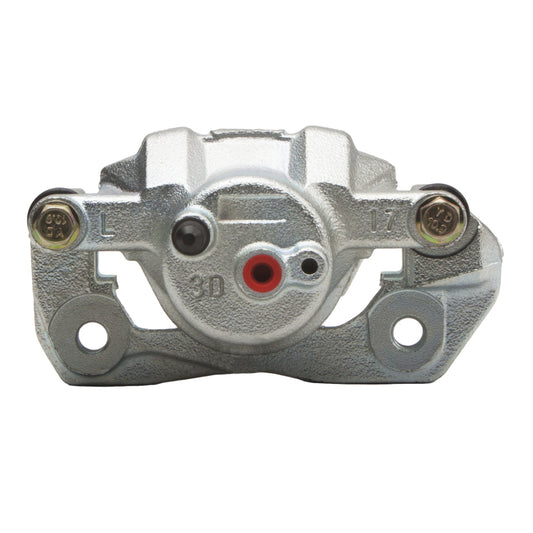 DFC Toyota Echo front-left silver zinc coated brake caliper, premium OE replacement with detailed metal finish and mounting hardware