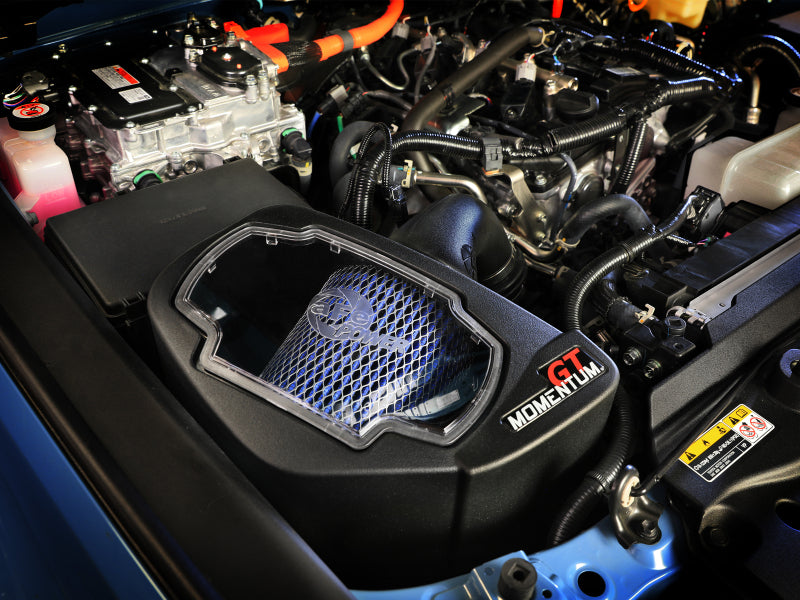 aFe Momentum GT Pro 5R cold air intake system installed in a 2024-2025 Toyota Land Cruiser J250 L4-2.4L engine bay.