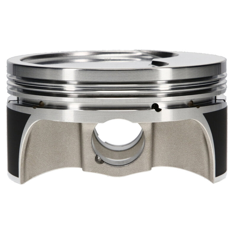Set of 8 JE Pistons for GM LS3 LS4 stroker engines, forged 2618 aluminum piston set for 8-cylinder high-performance engines.