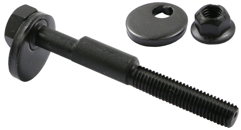 Moog rear toe adjuster for Chevrolet Malibu 2004-2012, suspension alignment kit, close-up of metal component showing adjustment features.