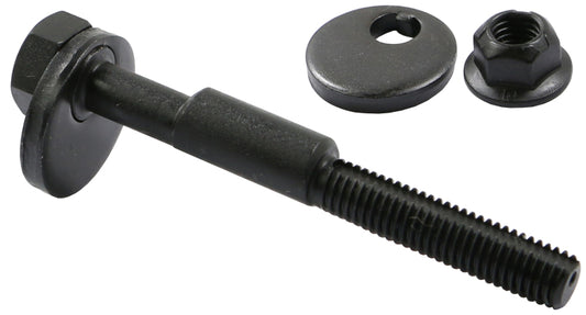 Moog rear toe adjuster for Chevrolet Malibu 2004-2012, suspension alignment kit, close-up of metal component showing adjustment features.