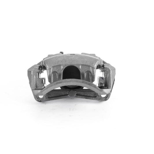 PowerStop OE front right brake caliper with bracket for Nissan Sentra 2007-2018, automotive part, black metal with mounting hardware