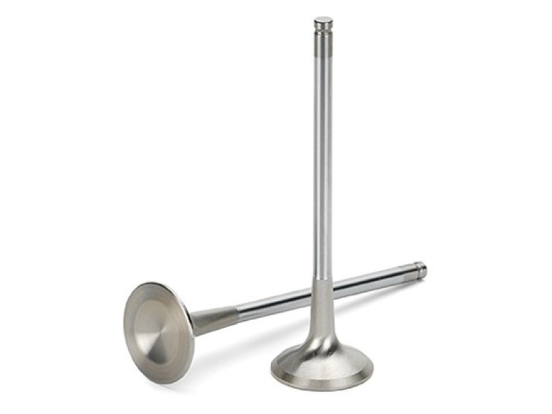 Set of 8 Supertech Mazda/Ford Duratec 2.0L/2.3L Inconel exhaust valves with +2mm oversize for engine performance.