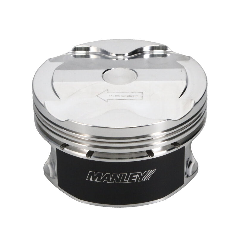Manley Performance forged single piston for Ford 5.0L Coyote V8, 3.662in bore, 1.165in CH, 6.75cc combustion chamber.