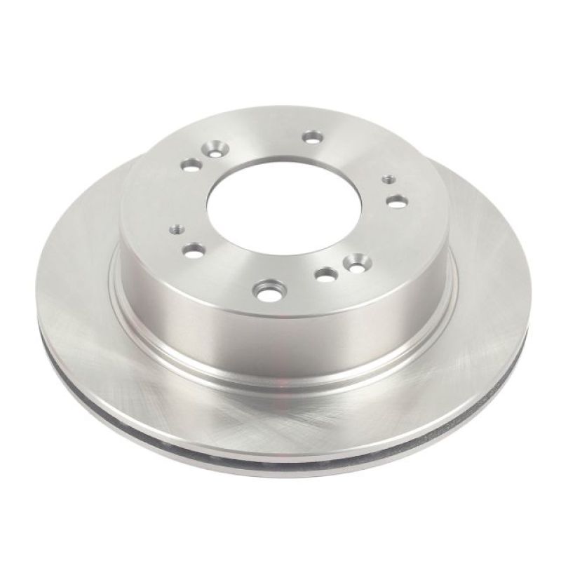 PowerStop rear OE brake rotor for Kia Sorento 2007-2009, automotive specialty brake rotor with vented design.