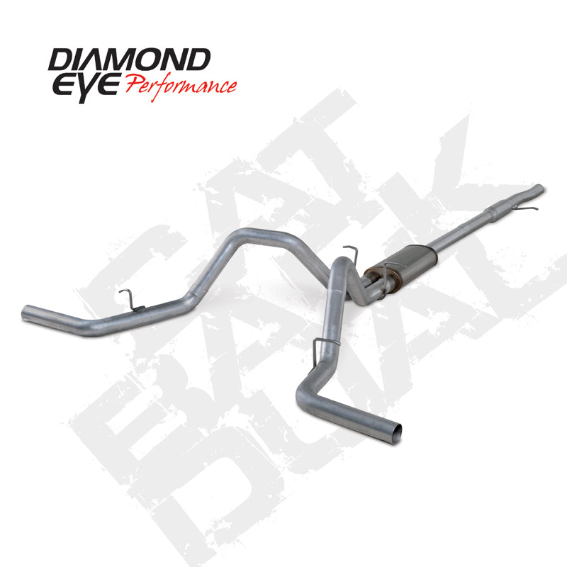 Diamond Eye Performance Catback exhaust system for Chevy/GM 4.3L 5.3L engines, featuring dual gas pipes and stainless steel construction.