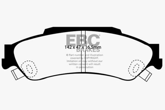 EBC Ultimax2 rear brake pads for Chevrolet Blazer 98-05 4.3 2WD, OE style brake pads for reliable stopping power.