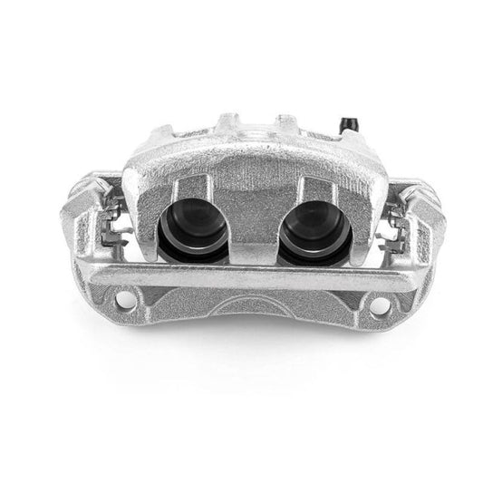PowerStop OE front left brake caliper with bracket for 2004-2009 Nissan Quest, automotive part in a detailed view.