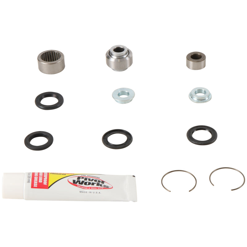 Pivot Works Honda CR125R rear shock bearing kit for 1997-2007 models, includes shock and spring components.