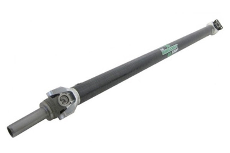 DSS Driveshaft Shop Subaru 2004-2007 STI 6-speed R180 rear carbon fiber driveshaft, one-piece design, detailed image.
