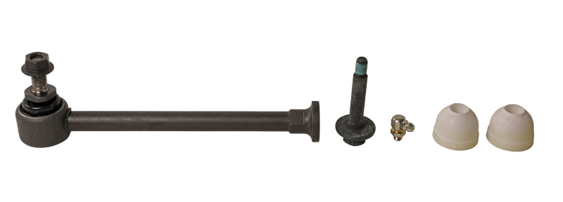 Moog front sway bar endlink for 2004-2006 Pontiac GTO, automotive suspension part showing metal linkage with rubber bushings.