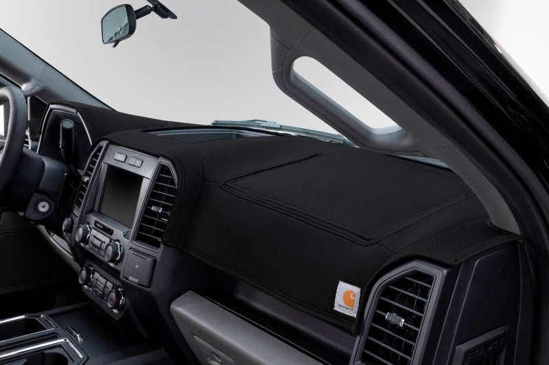 Covercraft Carhartt Limited Edition Black DashMat for Ford Bronco 2021-2025 interior dash and trim protection.