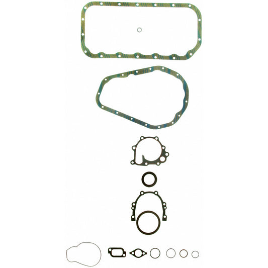 Fel-Pro Toyota Previa engine conversion gasket set, CS 9831, showing a collection of engine gaskets for automotive repair.