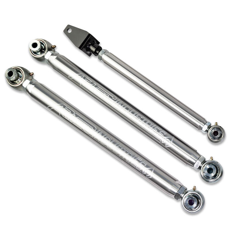 Artec Industries Jeep Wrangler JK front aluminum mid arm kit for 2007-2018 models, featuring 3-link suspension components.