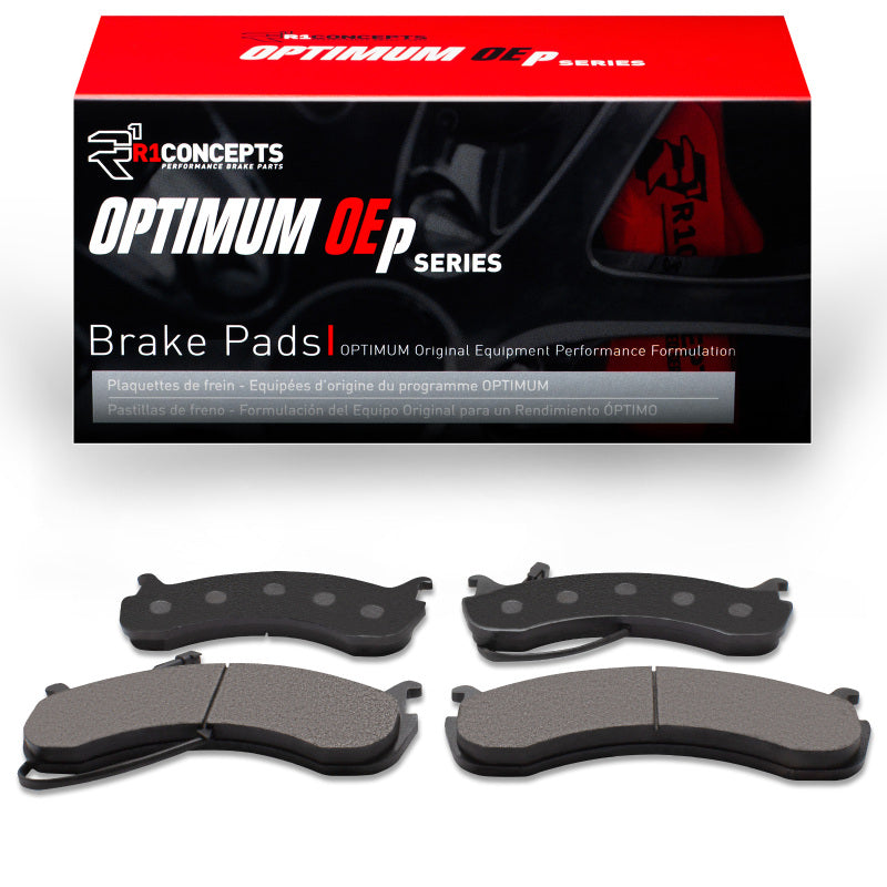 R1 Concepts OE brake pads for Winnebago Sunstar R1 20-25 rear brake system, showing the durable brake pad components.