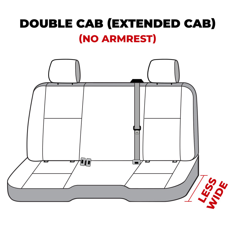 Covercraft 14-18 Chevrolet Silverado Waterproof Polyester SeatSaver Second Row Seat Covers - Grey