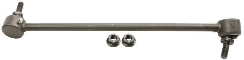 Moog front right sway bar endlink for Honda HR-V 2016-2022, shows metallic sway bar link with rubber bushings.
