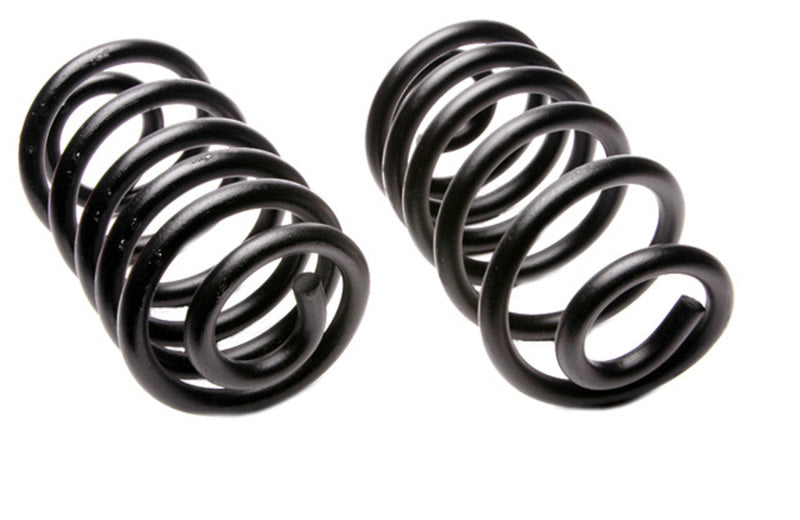 Moog Chevrolet C10 Pickup rear coilover springs, 1963-1972 model, high-quality coil springs for truck suspension.