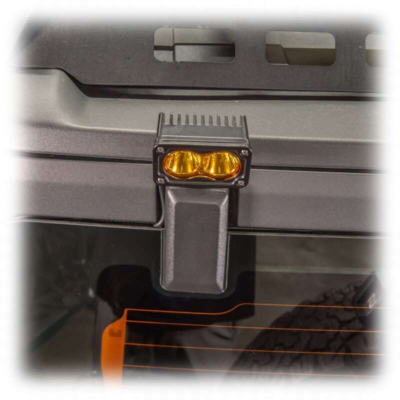 TURN Offroad Ford Bronco 2021+ OEM hard top light bracket mounted on the vehicle's hard top, accessory for off-road lighting.