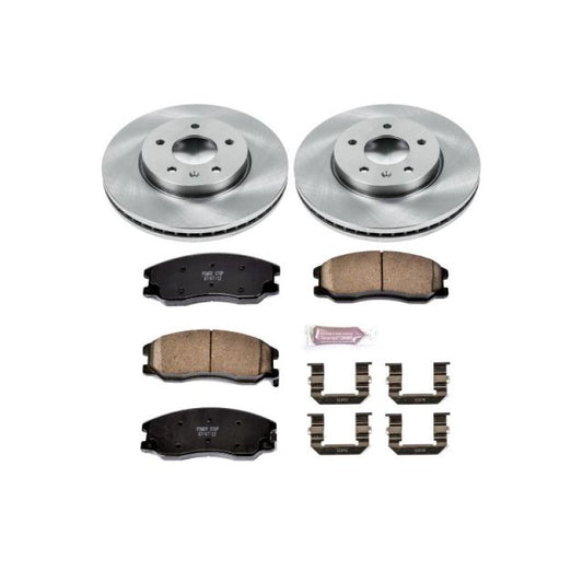 PowerStop OE brake kit for 2012-2015 Chevrolet Captiva Sport, front Autospecialty brake components installed on vehicle.