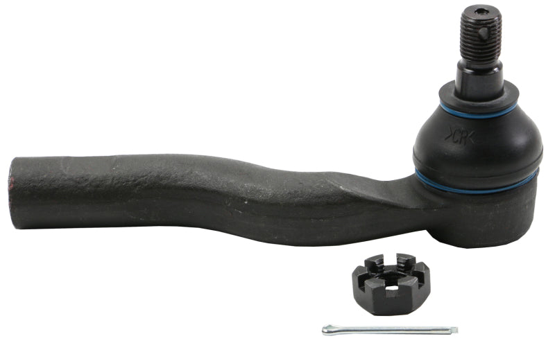Moog front left outer tie rod for 2013-2019 Subaru BRZ, showing the metal rod and connection end for steering alignment.