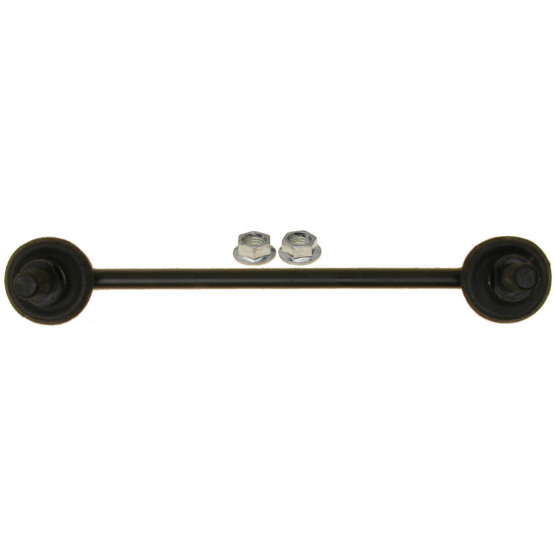 Moog 2018 Jeep Wrangler JK front sway bar endlinks in black, showing the metal links with mounting hardware.