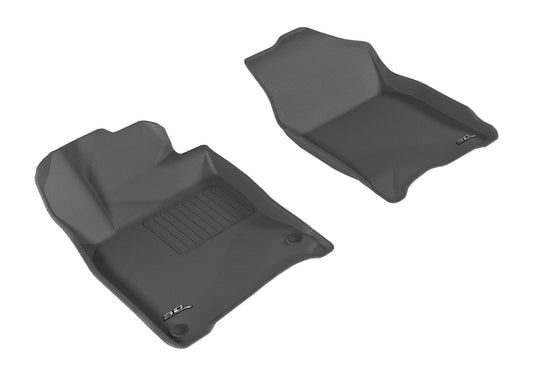 Black 3D MAXpider rubber floor mat for the 2016-2020 Honda Civic Kagu first row, showing textured surface and fitment details.