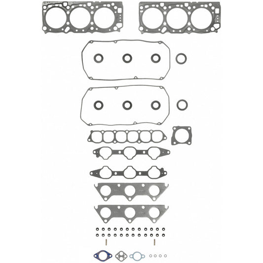 Fel-Pro Mitsubishi Eclipse HS 9537 PT PermaTorque engine cylinder head gasket set showing multiple gaskets and sealing components