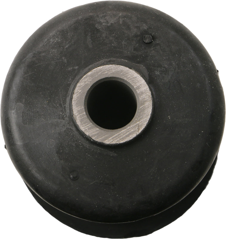 Moog rearward leaf spring bushing for Ford Transit-150 2015-2019, close-up view of the rubber bushing component.