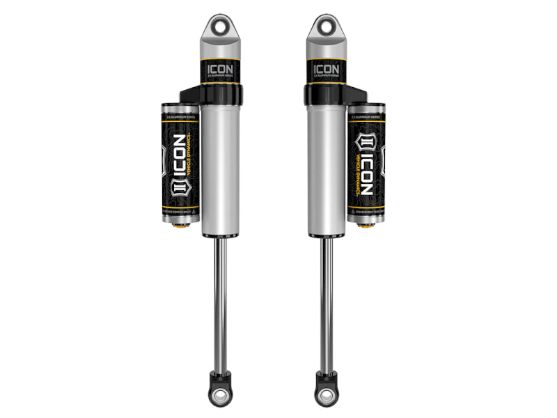 Pair of ICON 2015+ Chevrolet Colorado 0-2 inch rear 2.5 series shocks for enhanced suspension and off-road performance.